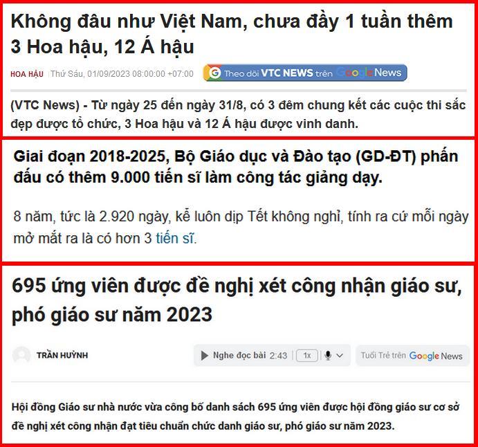 Giờ đây, chúng ta ra đường không gặp hoa hậu thì cũng đụng phải người thông thái!