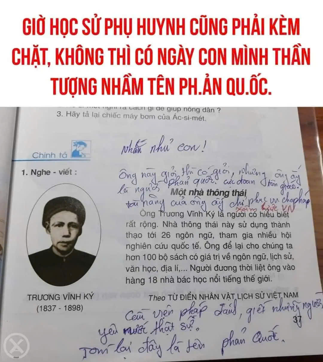 Cảnh giác với nội dung sách giáo khoa
